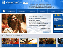 Tablet Screenshot of ouvretonciel.com